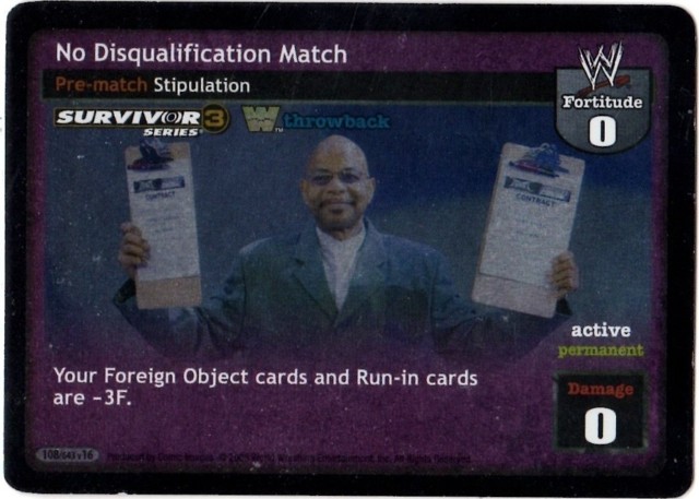 No Disqualification Match (Throwback) (SS3) Foil